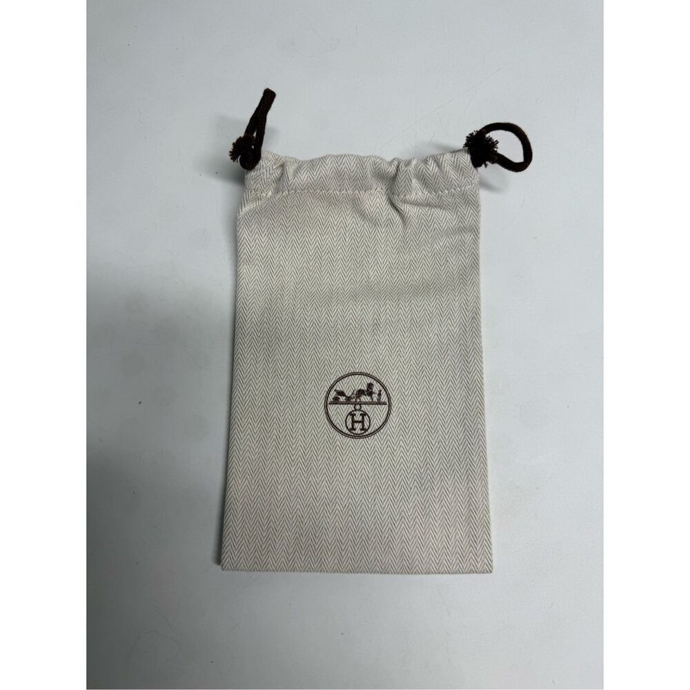 Authetic Hermes Drawstring Dust Bag Size 5 X 8 Inches